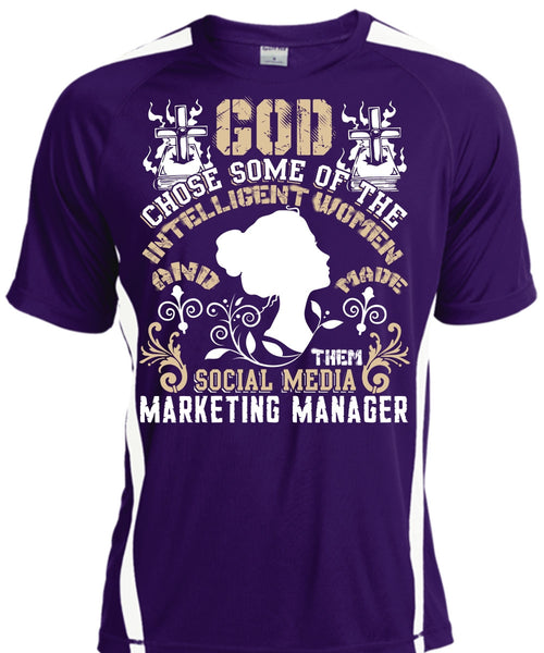 Social Media Marketing Manager T Shirt, Intelligent Women T Shirt, Cool Shirt