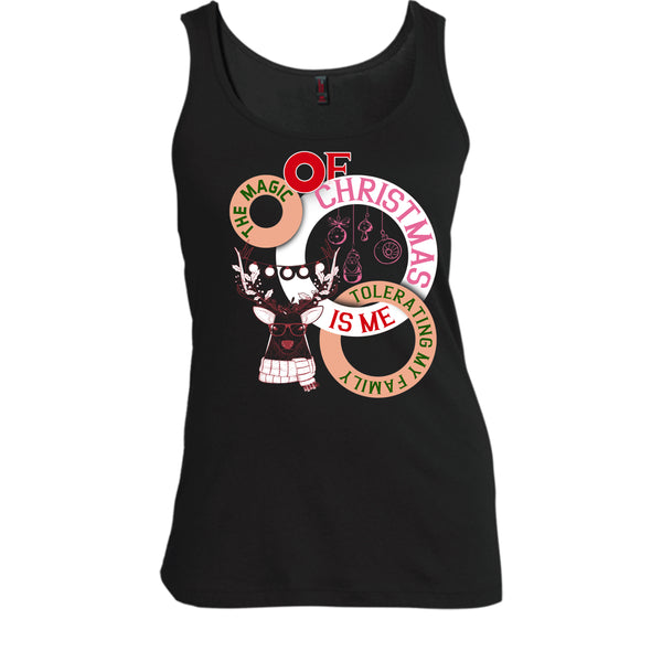 The Magic Of Christmas Is Me T Shirt, Tolerating My Family T Shirt, Cool T Shirt