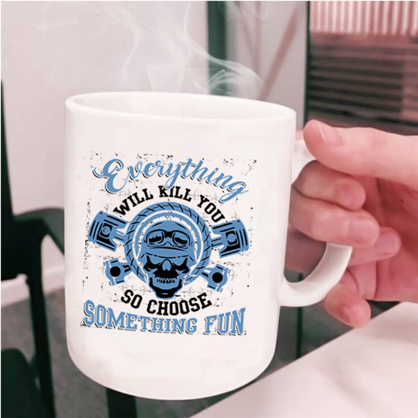 Cool Gift For Biker Coffee Mug, Awesome Riding Cup