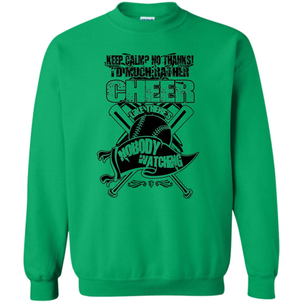 Awesome Baseball Player T Shirt, I'd Much Rather Cheer Sweatshirt