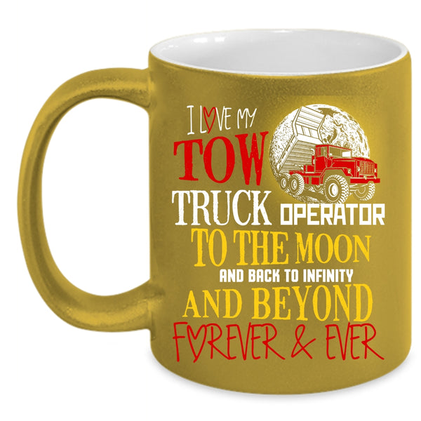 I Love My Tow Truck Operator Coffee Mug, Cute Love Coffee Cup
