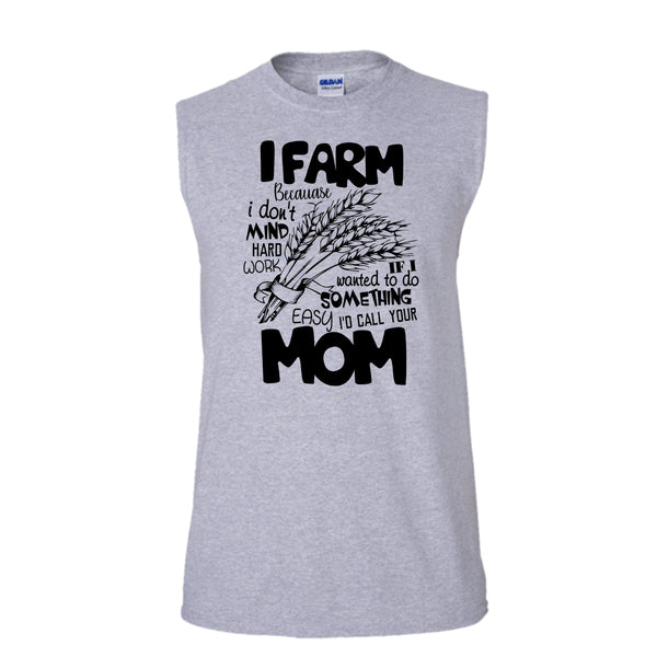 I Farm T Shirt, Coolest Farmer T Shirt, Awesome t-shirts (Men's Cotton Sleeveless)