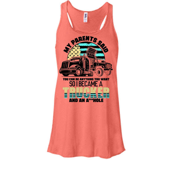 My Parents Said T Shirt, Coolest Trucker Ever Tank Top