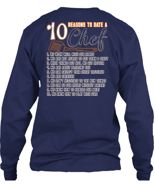 10 Reasons To Date A 10 Chef T Shirt, Play With Fire T Shirt