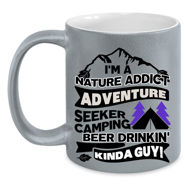 I Love Camping Coffee Mug, I'm A Kinda Guy Accent Mug