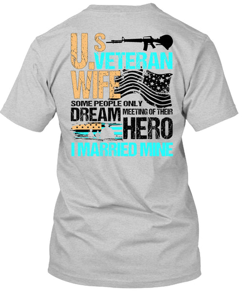 US Veteran Wife T Shirt, I Love Veteran T Shirt