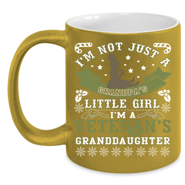 I'm A Veteran's Granddaughter Coffee Mug, Cute Veteran Coffee Cup