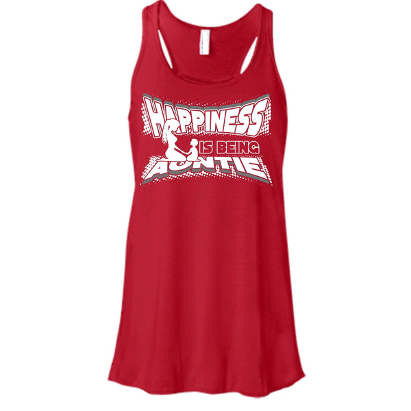 Happiness Is Being Autie T Shirt, Coolest Auntie Tank Top