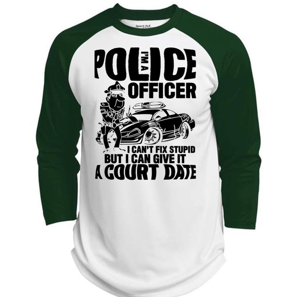 I'm A Police Officer T Shirt, I Love Police T Shirt, Awesome T-Shirts  (Polyester Game Baseball Jersey)