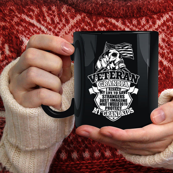 Veteran Grandpa Coffee Mug, I Would Do To Protect My Grandkids Coffee Cup