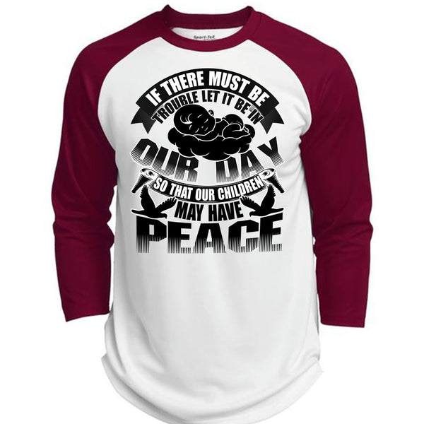Children May Have Peace T Shirt, I Love My Son T Shirt, Awesome T-Shirts  (Polyester Game Baseball Jersey)