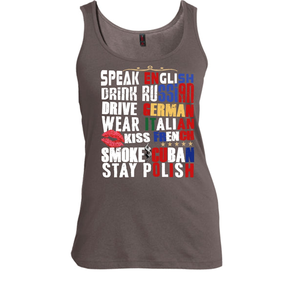 Speak English T Shirt, Drink Russian T Shirt, Cool T Shirt