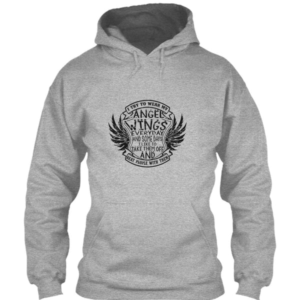 I Try To Wear My Angle Wings T Shirt, Coolest Angels Wings T Shirt