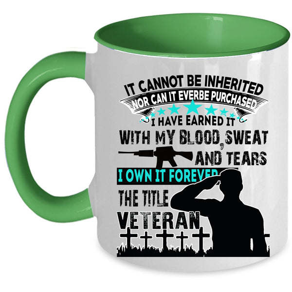 Awesome Gift For Veteran Coffee Mug, Veteran Accent Mug
