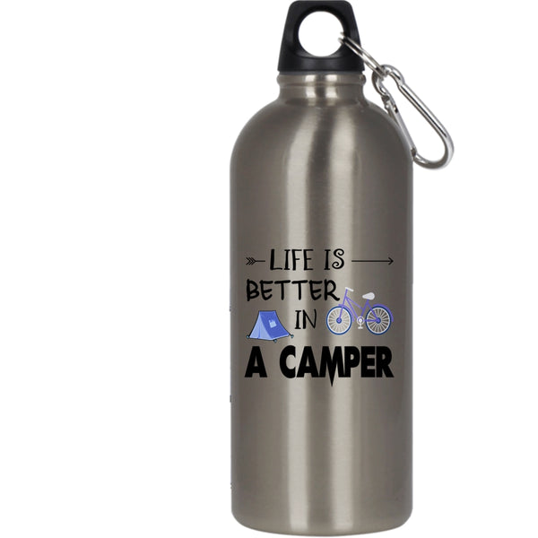 Life Is Better In A Camper 20 oz Stainless Steel Bottle,Cool Camping Outdoor Sports Water Bottle