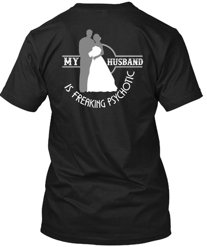 A black t-shirt with the shopify logo
