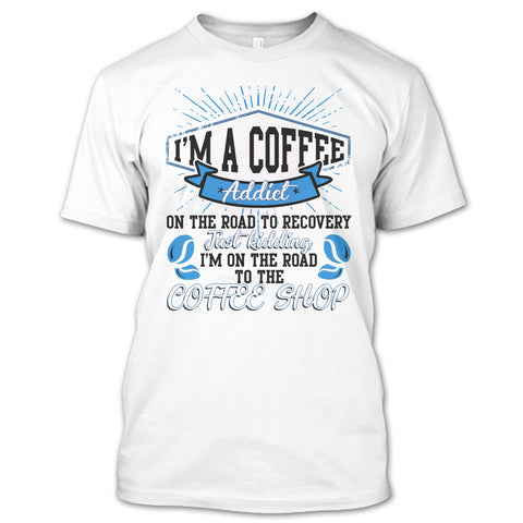 A black t-shirt with the shopify logo