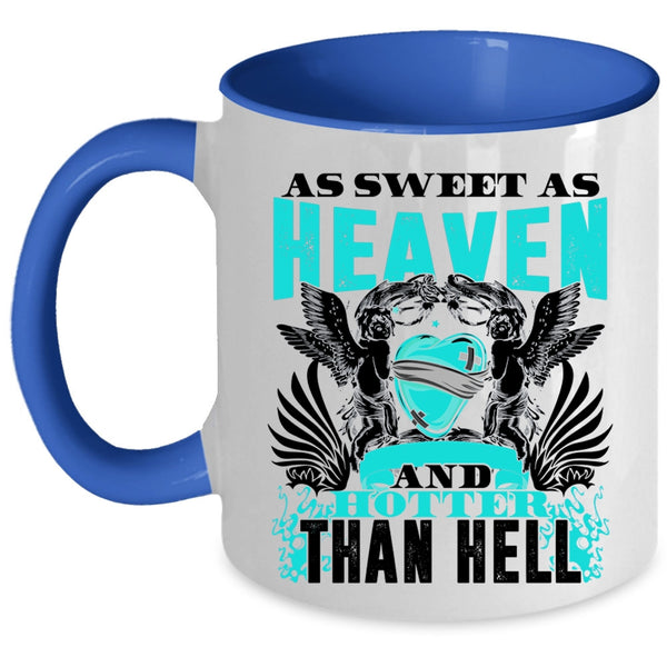 Hotter Than Hell Coffee Mug, As Sweet As Heaven Accent Mug