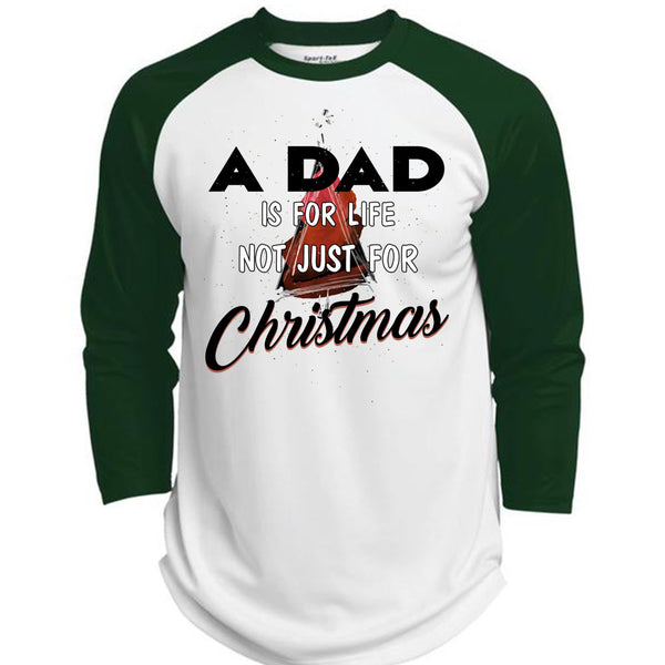A Dad Is For Life Not Just For Christmas T Shirt, Being A Daddy T Shirt, Awesome T-Shirts  (Polyester Game Baseball Jersey)