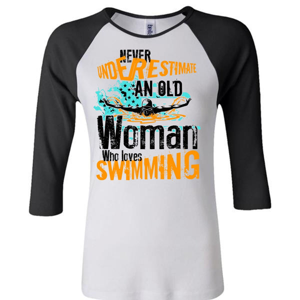 Old Woman Who Loves Swimming T Shirt, I Love Swimming T Shirt, Awesome T-Shirts