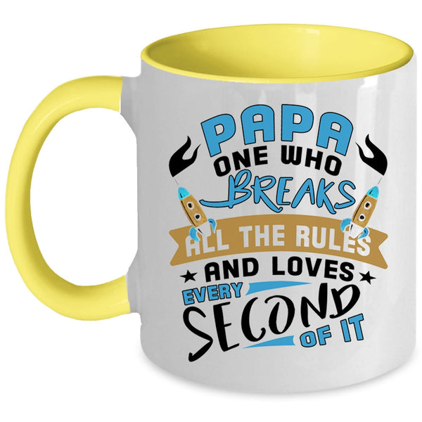 Best Gift For Papa Coffee Mug, Awesome Papa Accent Mug