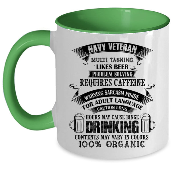 Funny Gift For Navy Veteran Coffee Mug, Navy Veteran Accent Mug