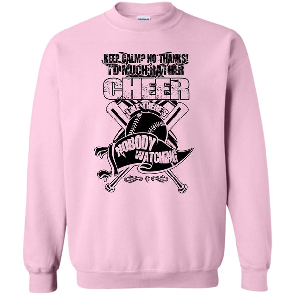 Awesome Baseball Player T Shirt, I'd Much Rather Cheer Sweatshirt
