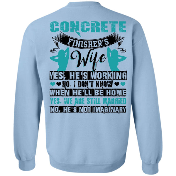 I Love Wife T Shirt, Concrete Finisher's Wife Sweatshirt