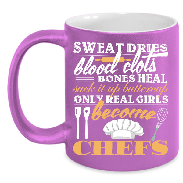 Only Real Girls Become Chefs Coffee Mug, Beautiful Girls Coffee Cup