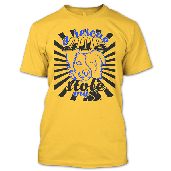 A Rescue Dog Stole My Heart T Shirt, Coolest Dog Mom T Shirt