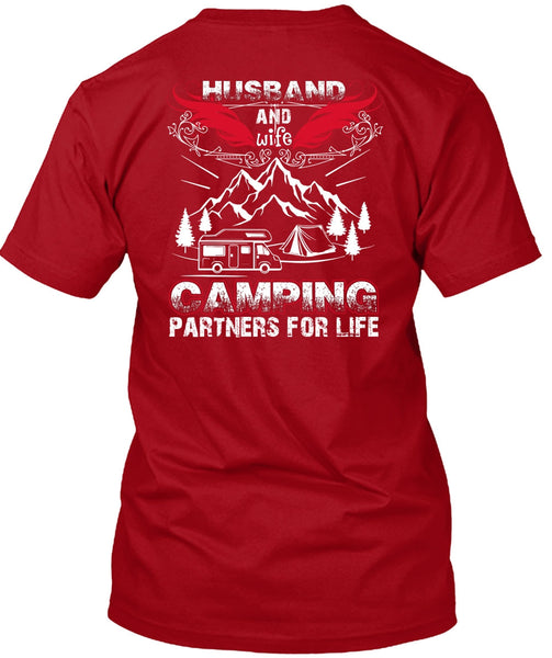 Husband And Wife Camping Partners For Life T Shirt, Being A Husband T Shirt