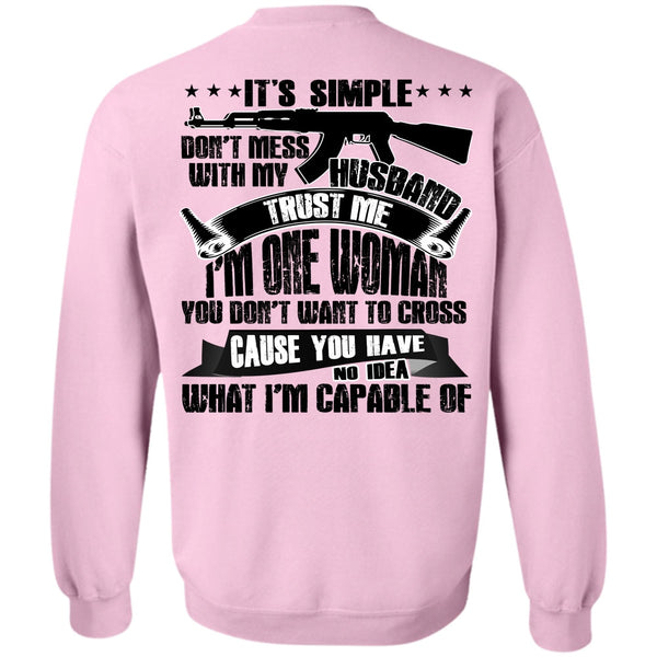 I Love Husband T Shirt, Don't Mess With My Husband Sweatshirt