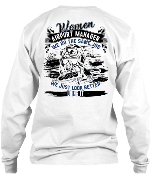 Women Aiport Manager T Shirt, I Love Manager T Shirt