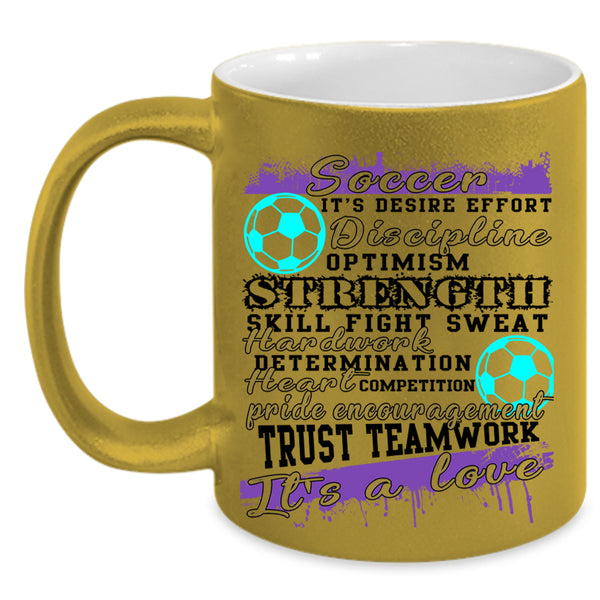 It's A Love Coffee Mug, Soccer Accent Mug