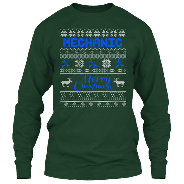 Mechanic Merry Christmas T Shirt, Coolest Mechanic T Shirt