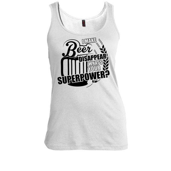 I Make Beer Disapear T Shirt, Coolest Beer Drinker Tank Top