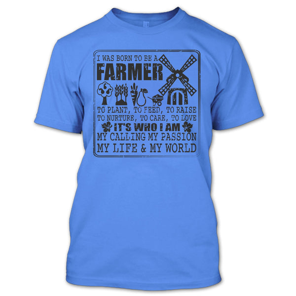 Born To Be A Farmer T Shirt, Coolest Farmer T Shirt