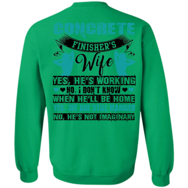 I Love Wife T Shirt, Concrete Finisher's Wife Sweatshirt