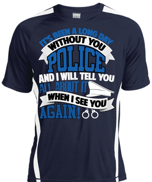 Long Day Without You Police T Shirt, Being A Police T Shirt, Cool Shirt