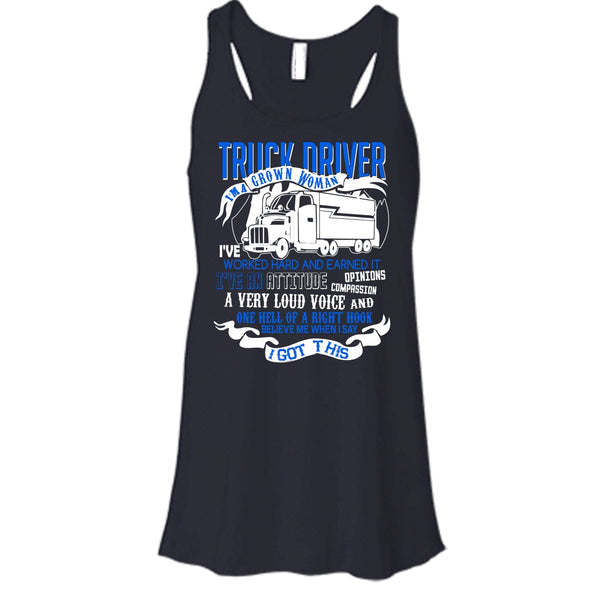 Trucker Driver T Shirt, I'm A Grow Woman Tank Top
