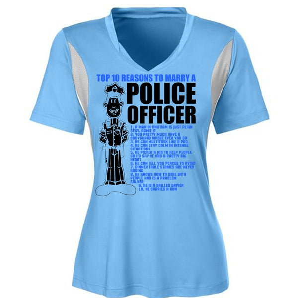 Top 10 Reasons To Marry A Police Officer T Shirt, I Love Police T Shirt, Awesome T-Shirts
