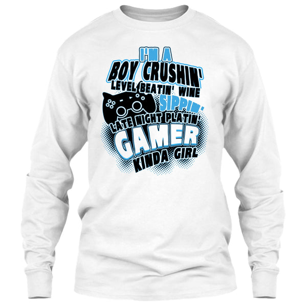 I'm A Boy Crushin' T Shirt, Coolest Gaming Girl T Shirt