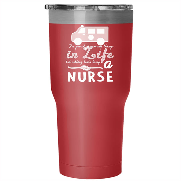 I Love Being A Nurse Tumbler 30 oz Stainless Steel, Funny Gift For Nurse Travel Mug