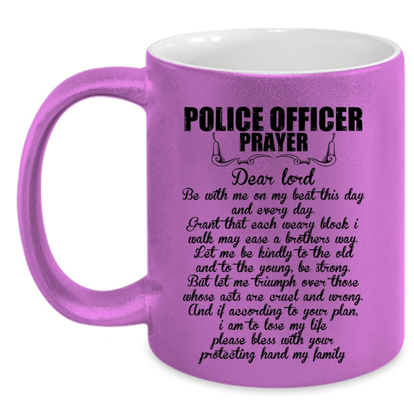 Best Gift For Police Officer Coffee Mug, Police Officer Prayer Accent Mug
