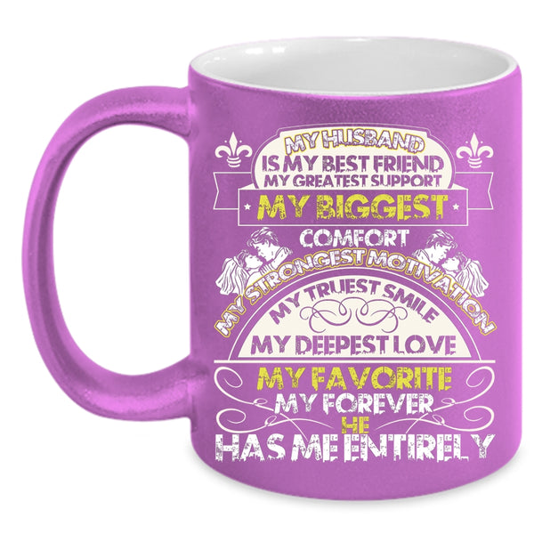 My Husband Is My Best Friend Coffee Mug, My Deepest Love My Favorite Coffee Cup