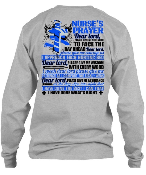 Nurse's Prayer T Shirt, I Love Nursing T Shirt