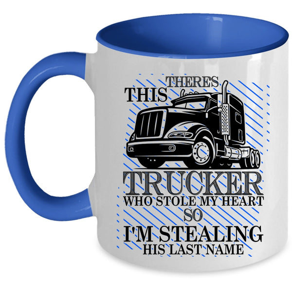I'm Stealing His Last Name Coffee Mug, This Strucker Stole My Heart Accent Mug