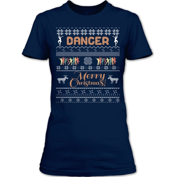 Dancer Merry Christmas T Shirt, Coolest Dancer T Shirt