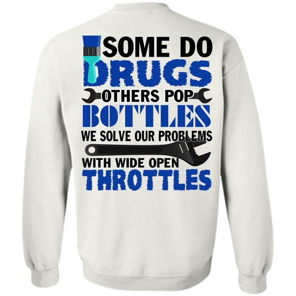 A black t-shirt with the shopify logo