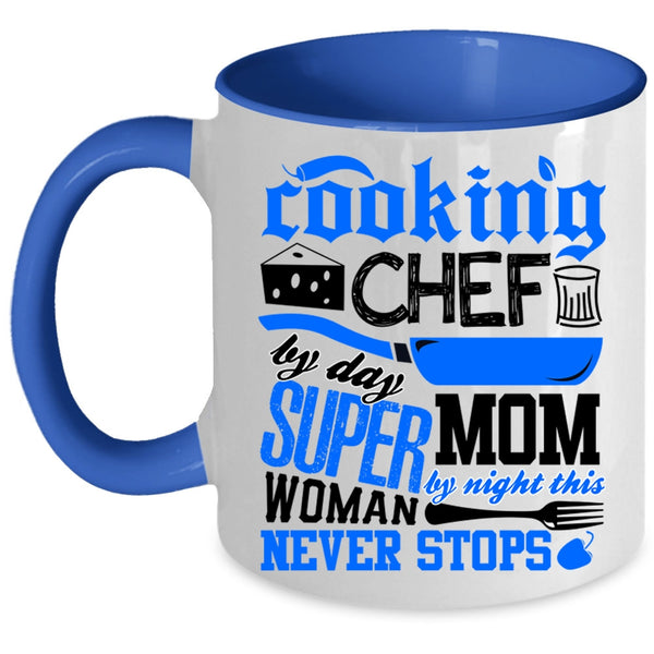 Chef By Day Mom By Night Coffee Mug, Cooking Accent Mug